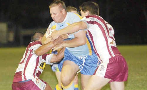 Gympie Devils forward Brad English has been forced to the sidelines with a broken hand for today’s all-important clash against Caboolture. Playing earlier in the day is the Devils ladies against Cherbourg. Gympie Devils forward Brad English has been forced to the sidelines with a broken hand for today’s all-important clash against Caboolture. Playing earlier in the day is the Devils ladies against Cherbourg.